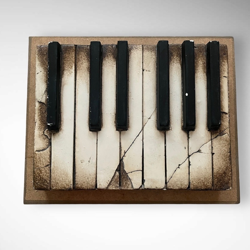 SID DICKENS Memory Block T-45 "Piano Keys" 1999 Angelic Dream Collection | EUC
